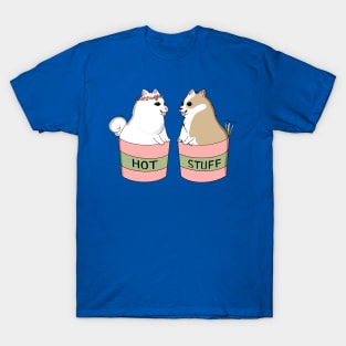 Cute and small puppies in a cup T-Shirt